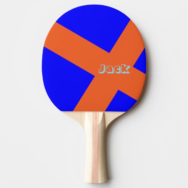 Raquette De Ping Pong Ping Pong Paddle Rouge Orange (Devant)