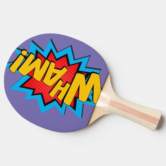 Raquette De Ping Pong Ping Pong Paddles - Wham et Ka-Pow (Côté)
