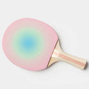 Raquette De Ping Pong Pink Blue Gradient Ombre Pastel esthétique été