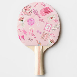 Raquette De Ping Pong Pink Kawaii girly pingpong paddle