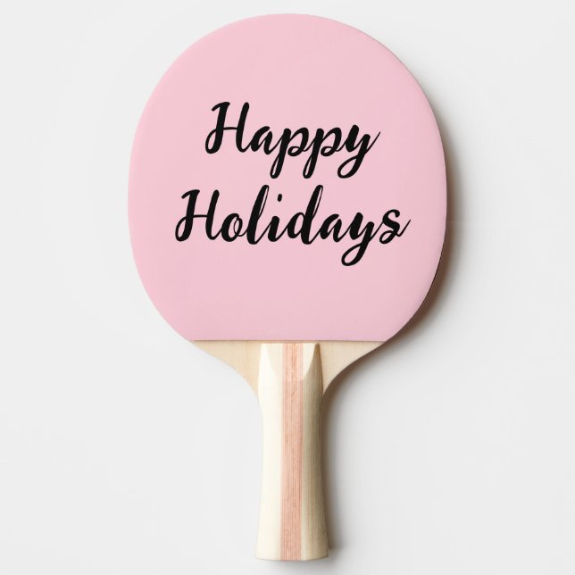 Raquette De Ping Pong Pink pastel joyaux vacances Noël stylet simple (Devant)