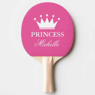 Raquette De Ping Pong Pink princess couronne ping ping pong paddle