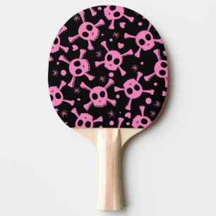 Raquette De Ping Pong Pirate Skull : Girlish Hearts Motif