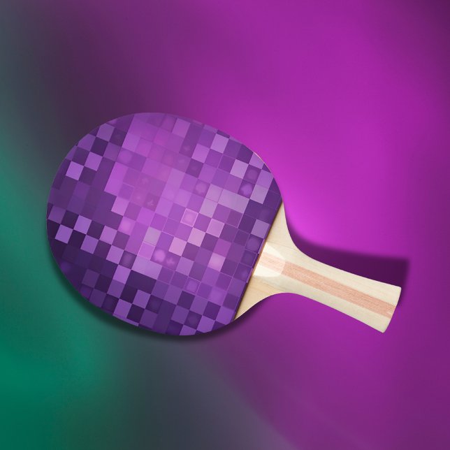 Raquette De Ping Pong Pixel violet | (Créateur téléchargé)