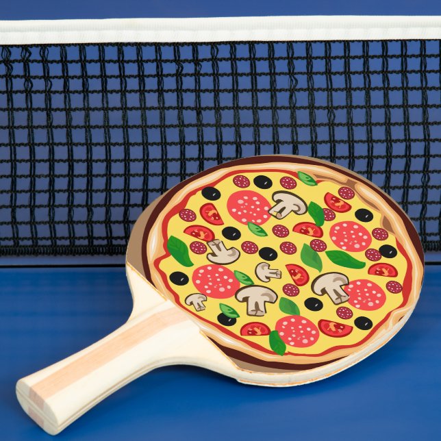 RAQUETTE DE PING PONG PIZZA FUNNY PING PONG PADDLE (Insitu)