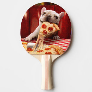 Raquette De Ping Pong Pizza Slice mangeur de chien