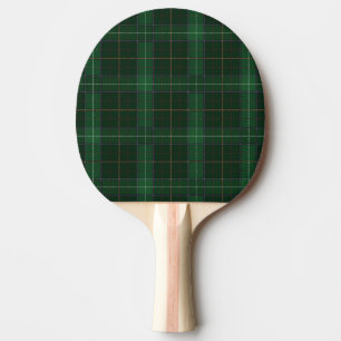 Raquette De Ping Pong Plaid Clan Walsh Tartan Green À damiers