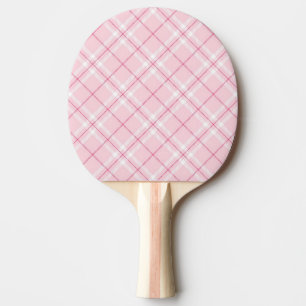 Raquette De Ping Pong Plaid rose-clair