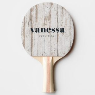 Raquette De Ping Pong Planches de bois blanchies Minimaliste Moderne Cla