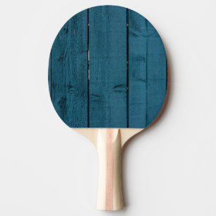 Raquette De Ping Pong Planches de bois peint en bleu