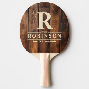 Raquette De Ping Pong Planches de teinture de gloss Nom de famille & Ini