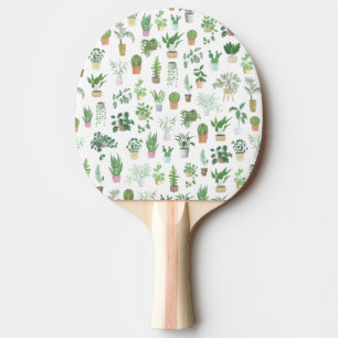 Raquette De Ping Pong Plantita House Plantes et Pots Motif