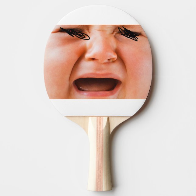 Raquette De Ping Pong Pleurant des chauves-souris. (Devant)