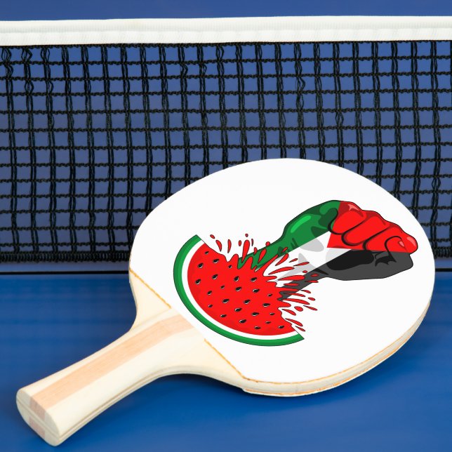 Raquette De Ping Pong Poing de résistance palestinienne sur le symbole d (Insitu)