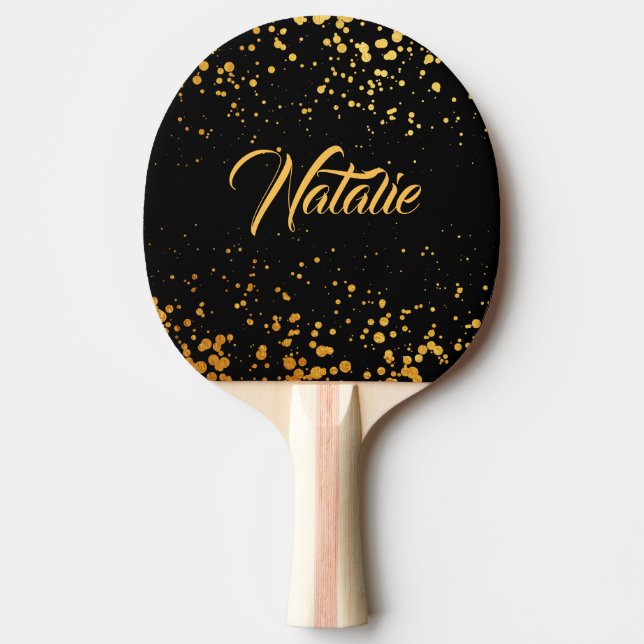 Raquette De Ping Pong Points d'or (Devant)