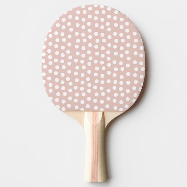 Raquette De Ping Pong Pois rose pâle (Devant)