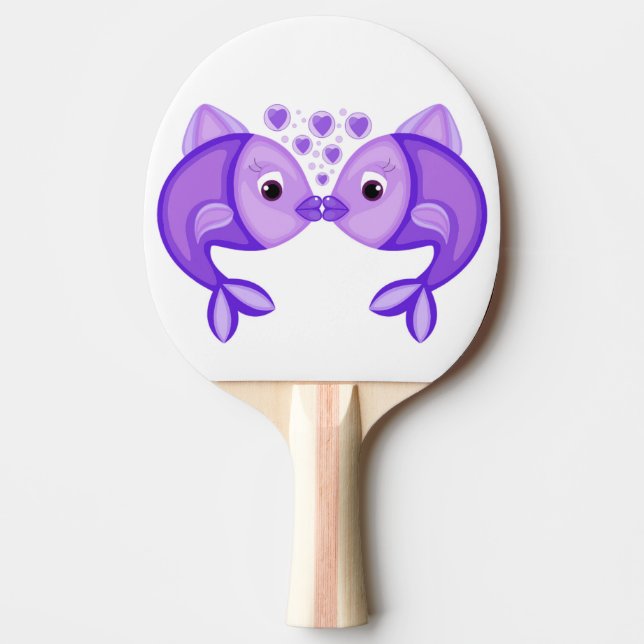 RAQUETTE DE PING PONG POISSON DE KISSING (Devant)