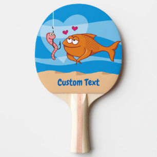 Raquette De Ping Pong Poisson et appât dans Love Ping-Pong Paddle