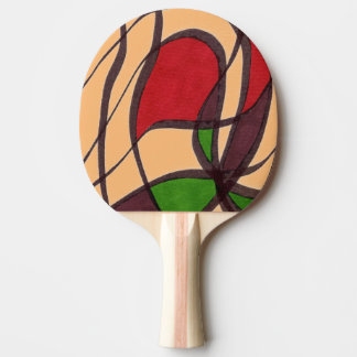 Raquette De Ping Pong "Poisson volant - orange" Ping Paddle Abstrait