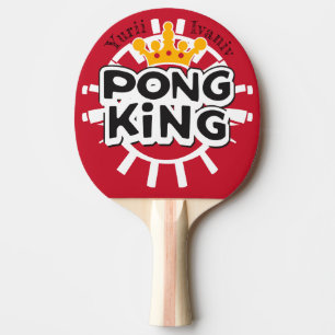 Raquette De Ping Pong Pong King Red