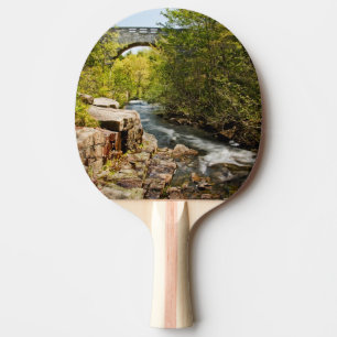 Raquette De Ping Pong Pont au-dessus de rivière