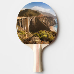 Raquette De Ping Pong Pont de Bixby, grand Sur, la Californie,