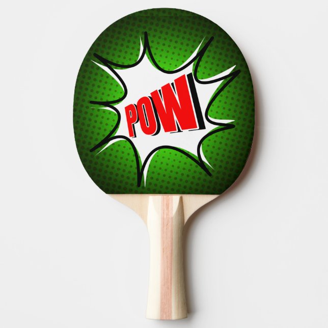 Raquette De Ping Pong Pop Art POW ! Raquette de ping-pong (Devant)