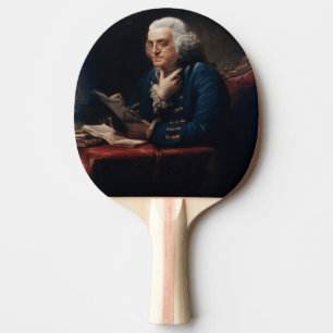 Raquette De Ping Pong Portrait de pouce, Benjamin Franklin Père fondateu