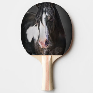 Raquette De Ping Pong Portrait II de cheval
