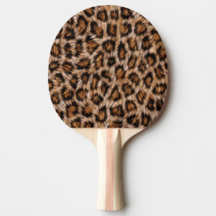 Raquette De Ping Pong Pots de léopard Fourrure Jaguar Animal Chat peau 