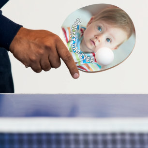 Raquette De Ping Pong Première Fête des Pères Papa le Plus Cool Bébé Pho