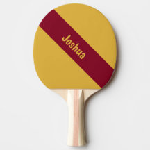 Préppy Chic Rouge et Jaune Nom personnalisé