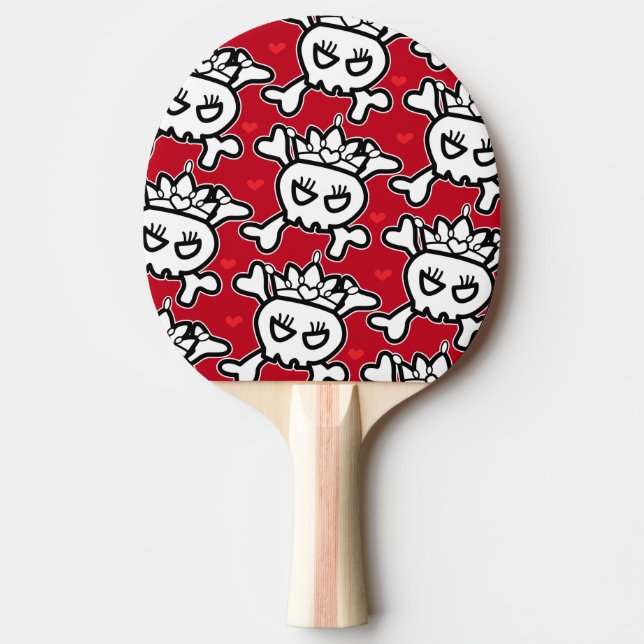Raquette De Ping Pong Princesse Tiara Skull&Cross Bones Flip Flops (Devant)