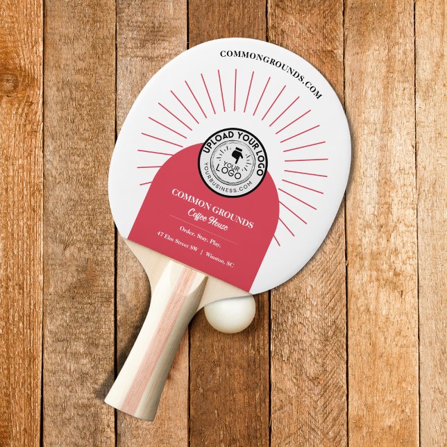 Raquette De Ping Pong Promotion marquée du logo de l'entreprise (Créateur téléchargé)