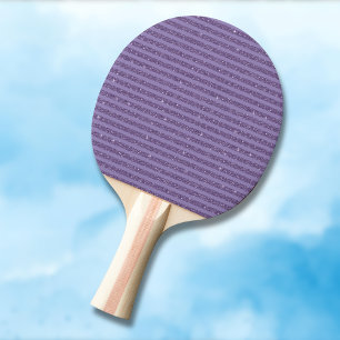 Raquette De Ping Pong Prune Pailleté Style Rayures Horizontales