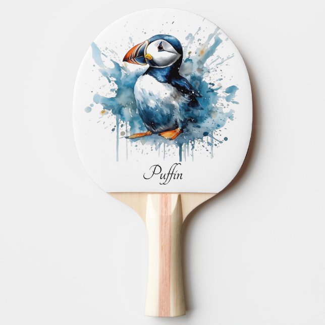 Raquette De Ping Pong Puffin Splash, personnalisé (Devant)