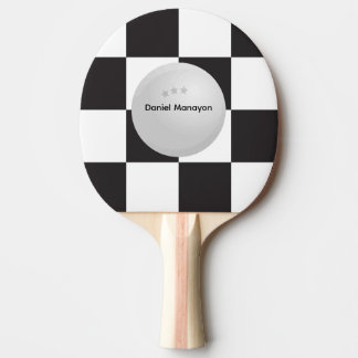 Raquette De Ping Pong Racing Flag, Custom Table Tennis, Checkered Sports