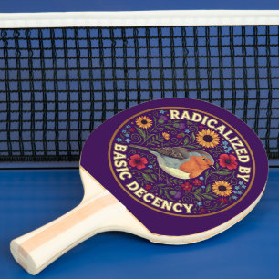 Raquette De Ping Pong Radicalisé par un design d'oiseau de décence éléme