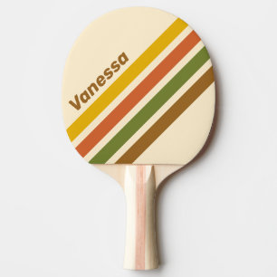 Raquette De Ping Pong Rayon de soleil Trèfle à rayures angulaires avec n