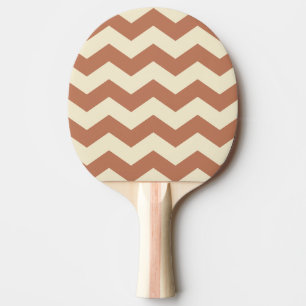 Raquette De Ping Pong Rayure Zigzag Couleur Rose Pâle