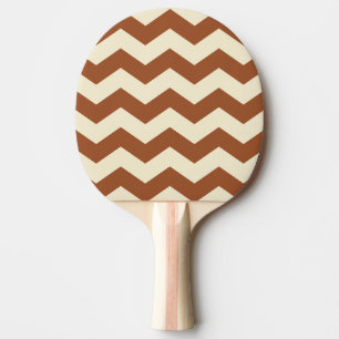 Raquette De Ping Pong Rayure Zigzag Couleur Soleil du Désert