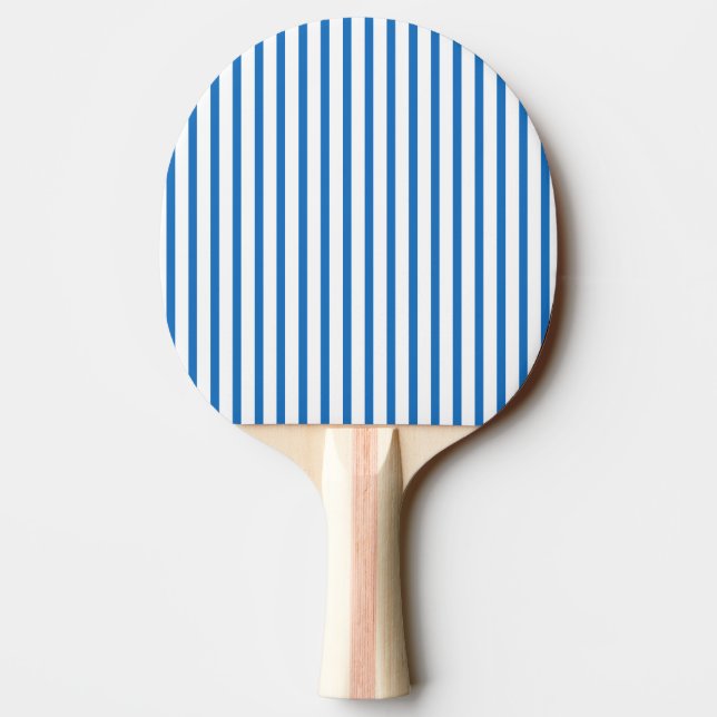 Raquette De Ping Pong Rayures bleues et blanches (Dos)