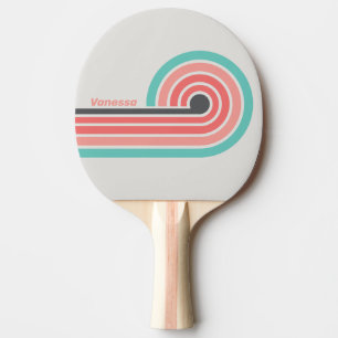 Raquette De Ping Pong Rayures ondulées de corail décoloré par le soleil