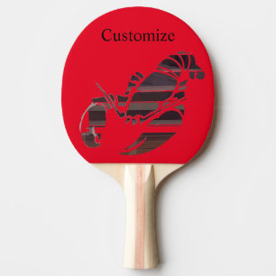 Raquette De Ping Pong Red Maine Lobsters Thunder_Cove