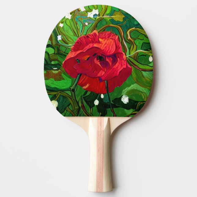 RAQUETTE DE PING PONG RED ROSE  (Devant)
