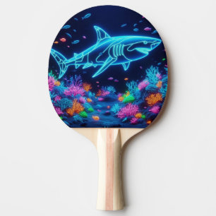 Raquette De Ping Pong Requin néon coloré
