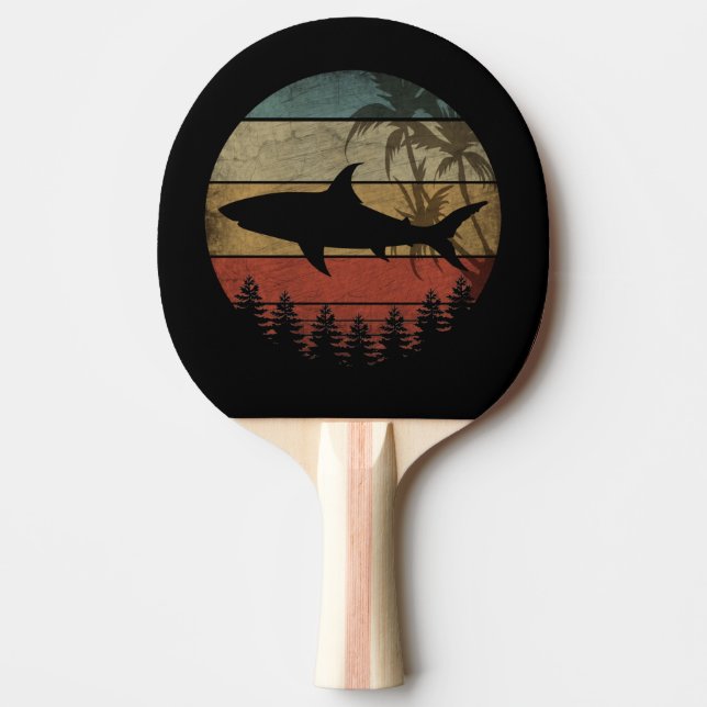 RAQUETTE DE PING PONG REQUIN VINTAGE (Devant)
