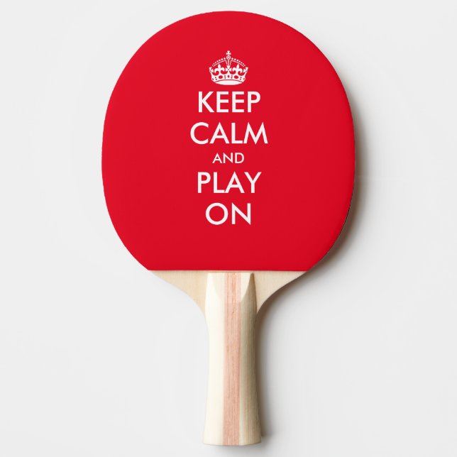 Raquette De Ping Pong Restez tranquille sur la paddle de ping-pong de pi (Devant)