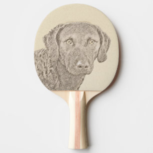 Raquette De Ping Pong Retriever de Chesapeake Bay Peinture originale de 