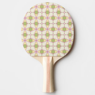 Raquette De Ping Pong Rétro arrière - plan coloré 3 de motif